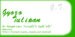 gyozo tulipan business card